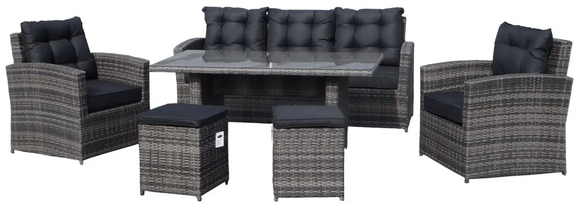 Комплект садовой мебели Garden Rattan 201011-B (Grey)