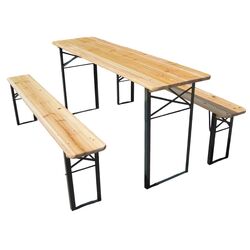 Комплект садовой мебели Wood Beer (Brown/Black)