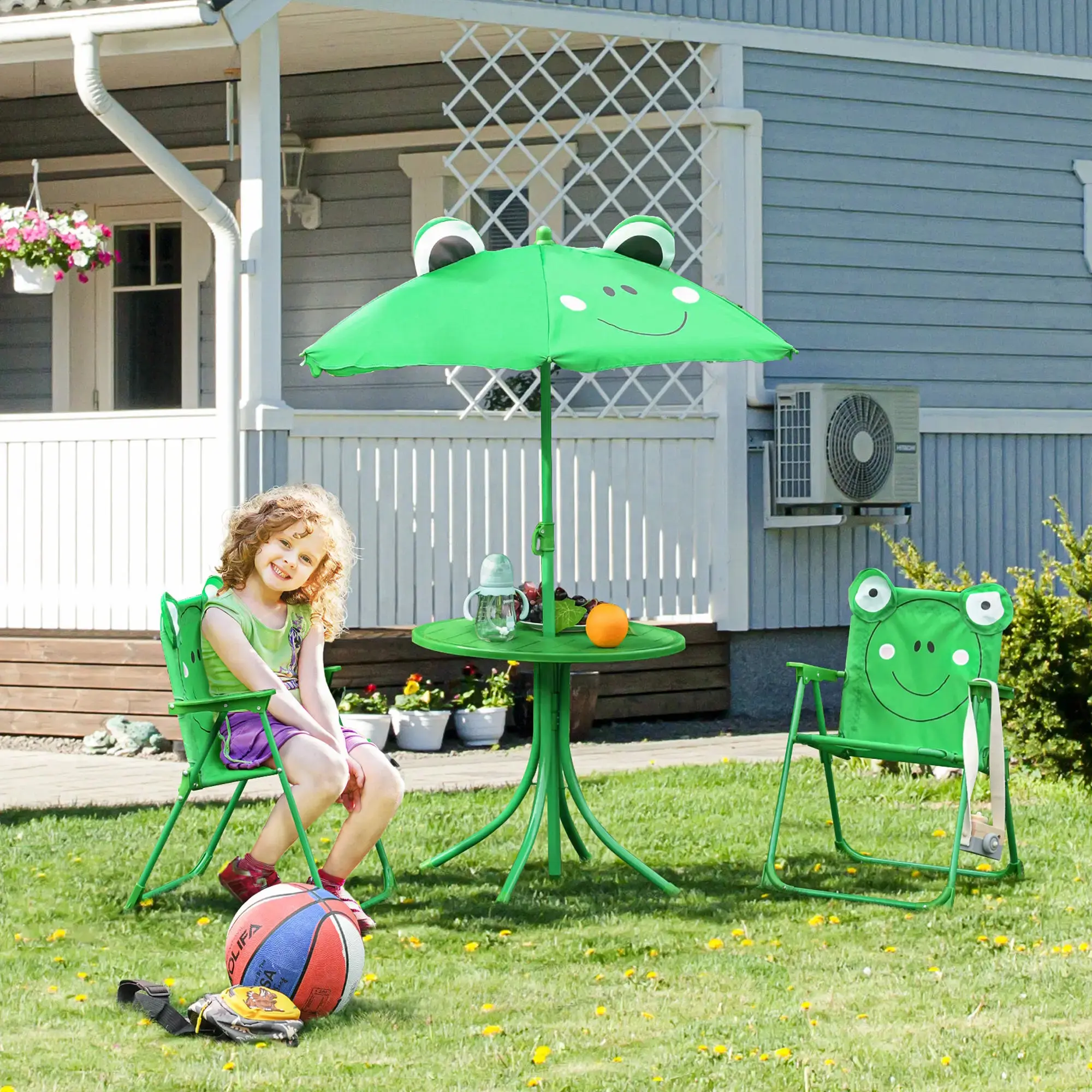 Детский комплект садовой мебели Outsunny 312-024GN (Green) - 6