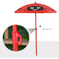 Комплект садовой мебели детский Outsunny 312-024RD (Red) Thumb