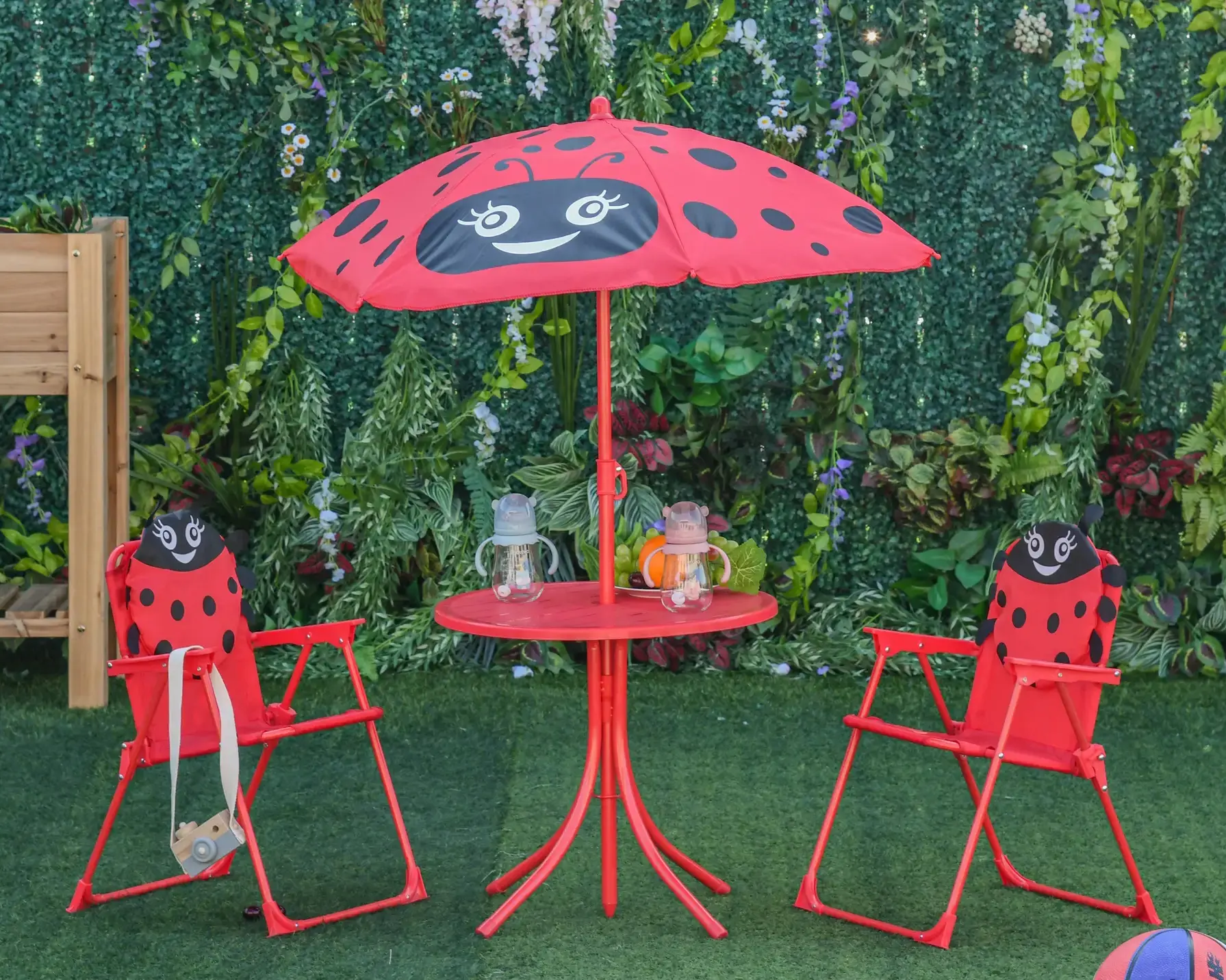 Комплект садовой мебели детский Outsunny 312-024RD (Red) - 8