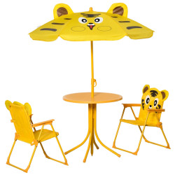 Set mobilier de gradina pentru copii Outsunny 312-069YL (Yellow) Thumb