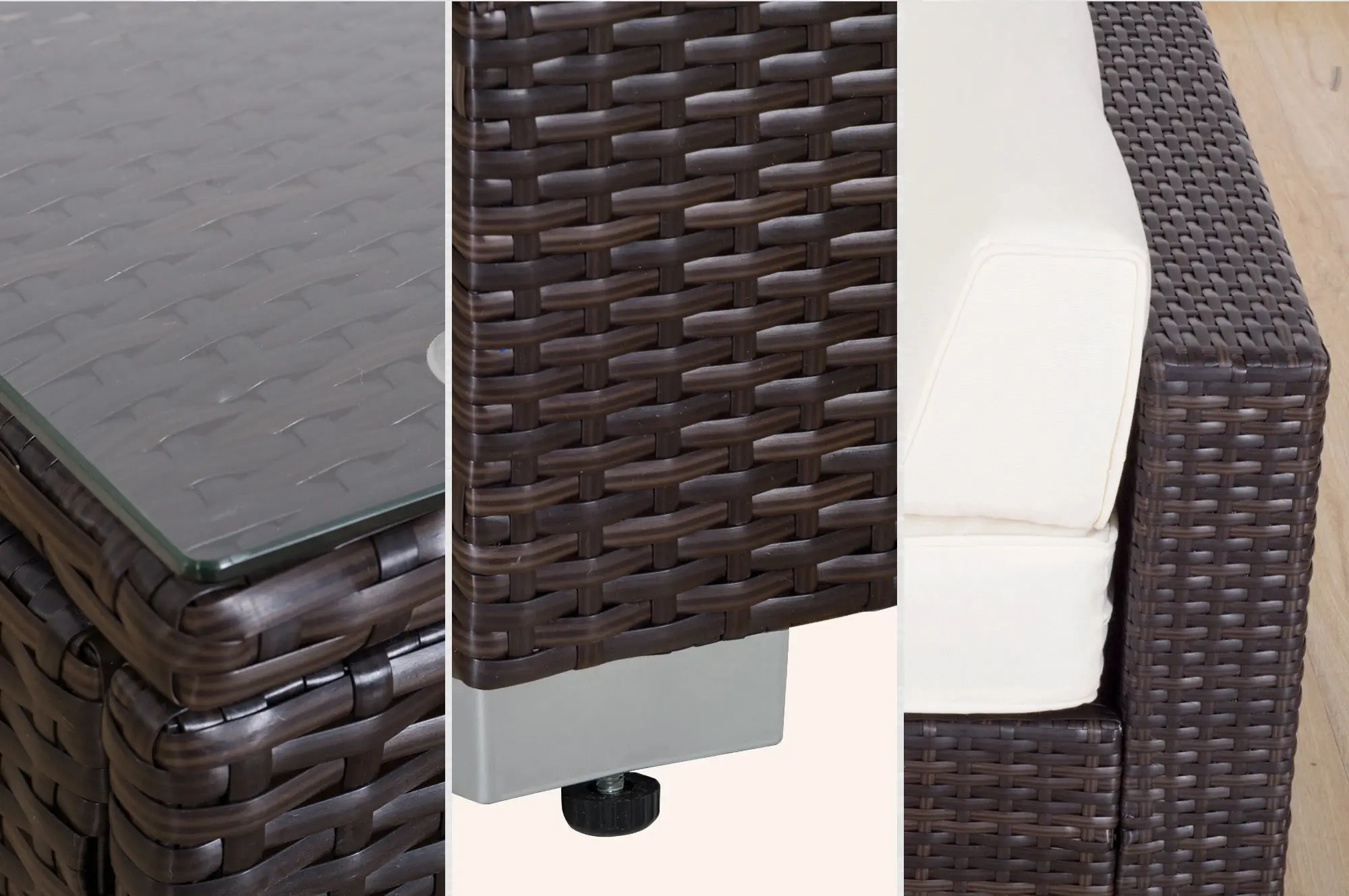 Set mobilier de gradina Outsunny 100110-027BN (Brown)