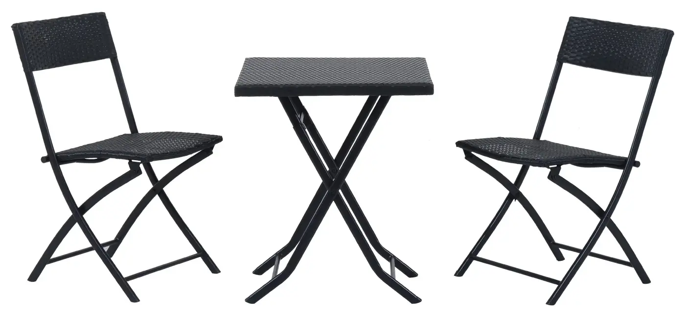 Set mobilier de gradina Outsunny 841-093 (Black) - 2