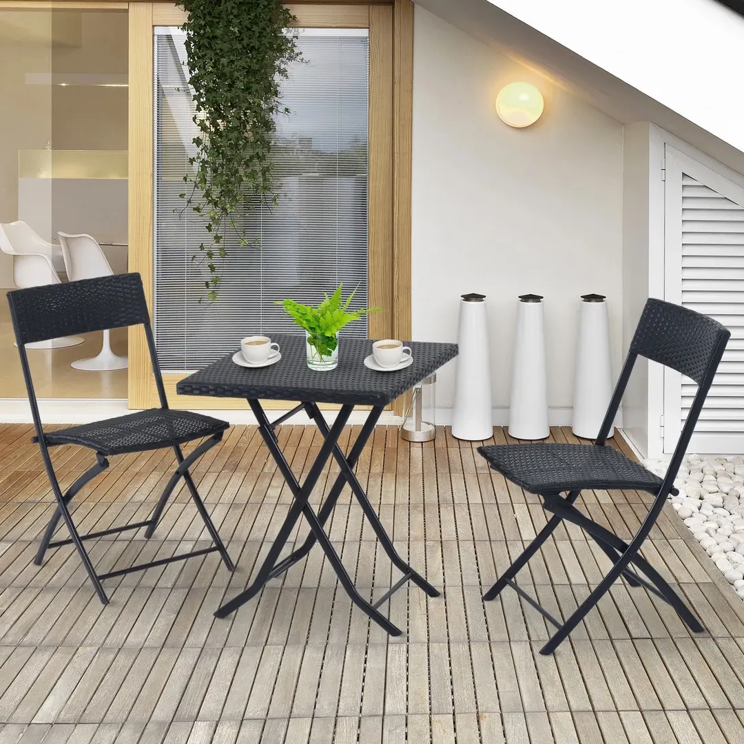Set mobilier de gradina Outsunny 841-093 (Black)