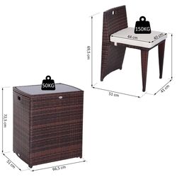 Set mobilier de gradina Outsunny 841-139 (Brown) Thumb
