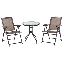 Set mobilier de gradina Outsunny 84B-225 (Brown/Black) Thumb