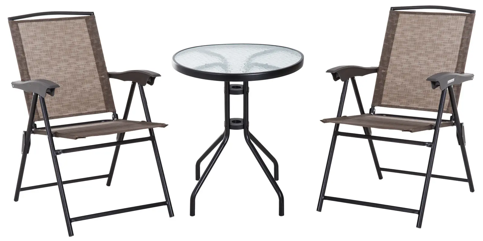 Set mobilier de gradina Outsunny 84B-225 (Brown/Black) - 2