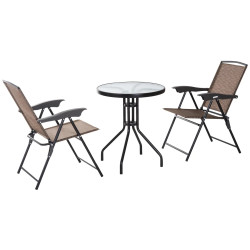 Set mobilier de gradina Outsunny 84B-225 (Brown/Black) Thumb
