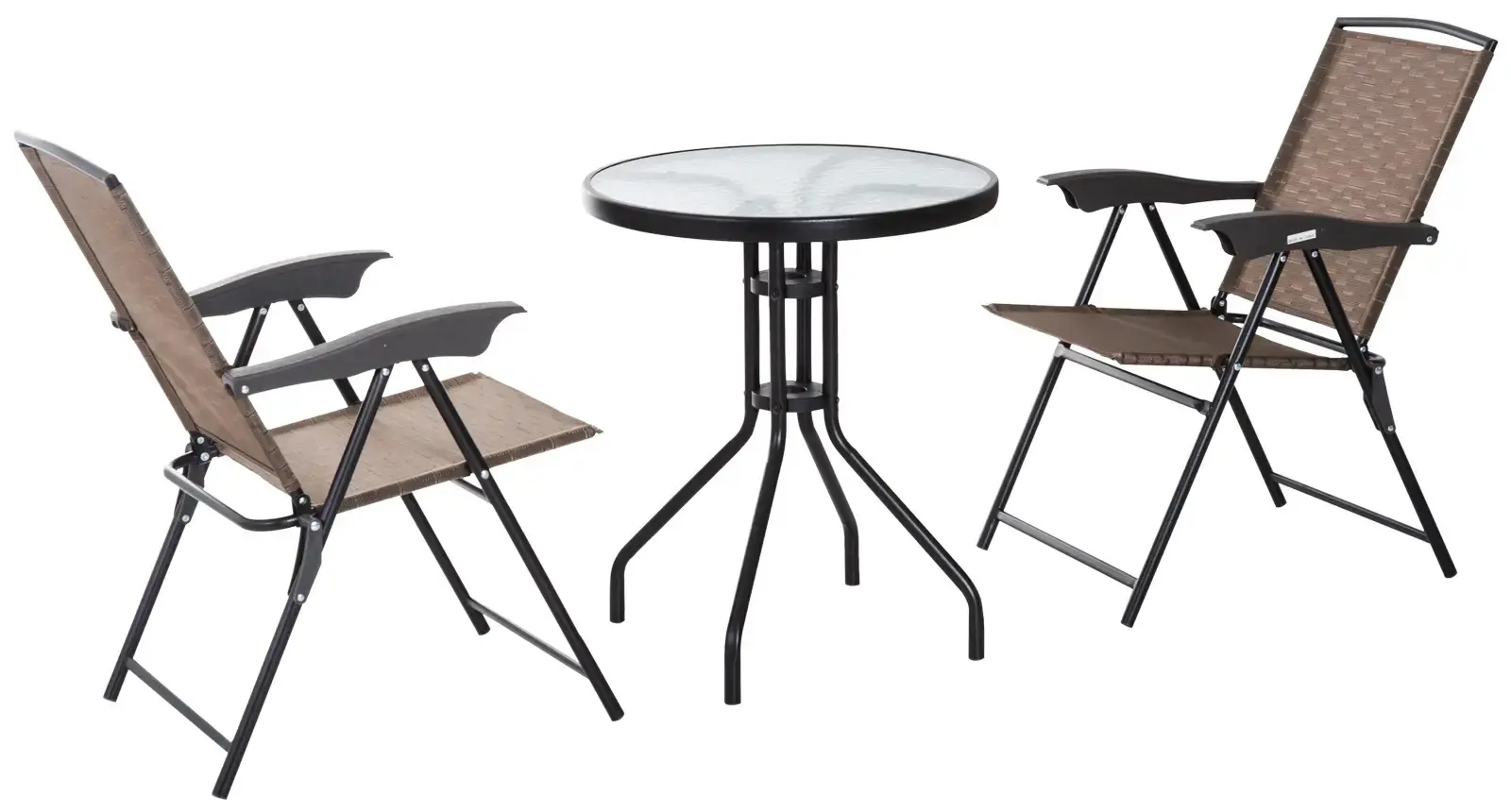 Set mobilier de gradina Outsunny 84B-225 (Brown/Black) - 3