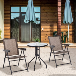 Set mobilier de gradina Outsunny 84B-225 (Brown/Black) Thumb