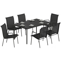 Комплект садовой мебели Outsunny 84B-422V02BK (Black) Thumb