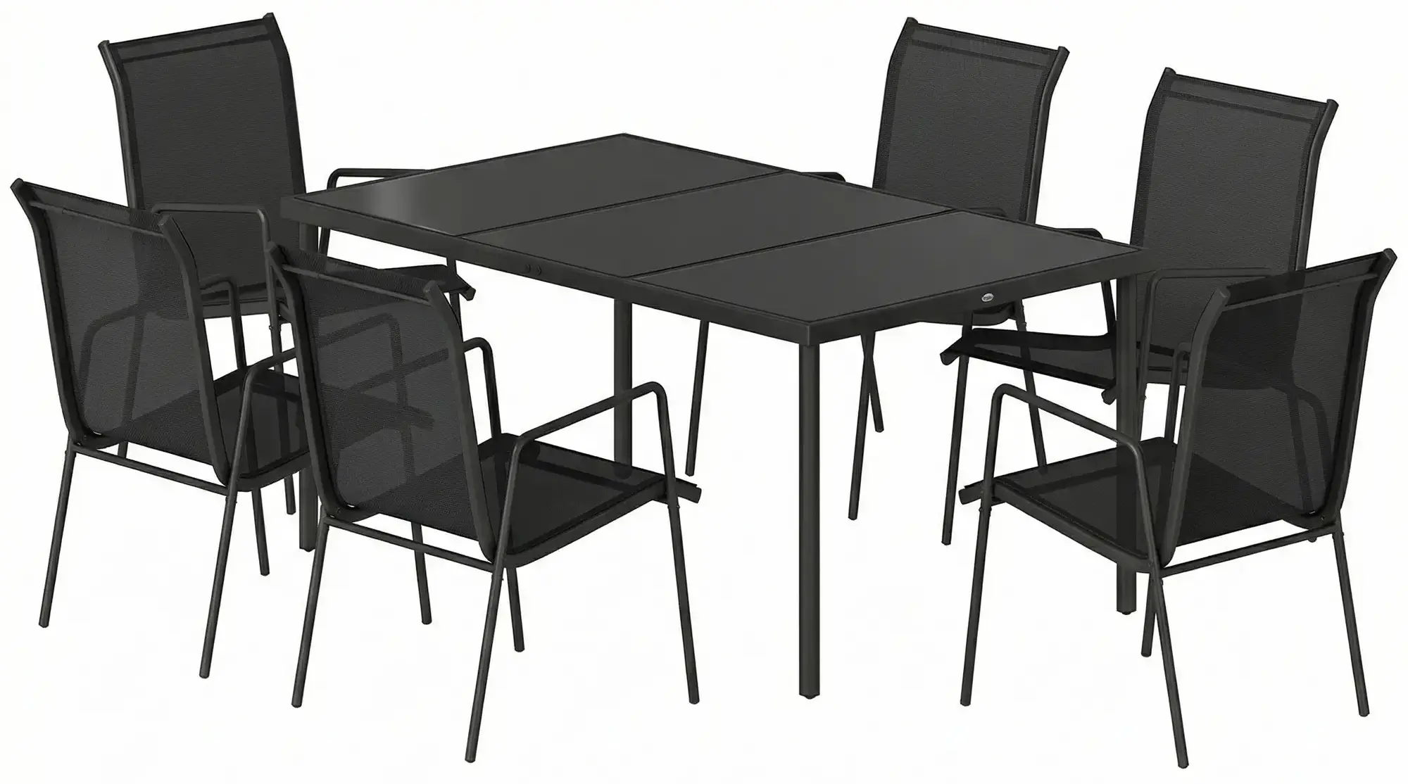 Комплект садовой мебели Outsunny 84B-422V02BK (Black) - 3