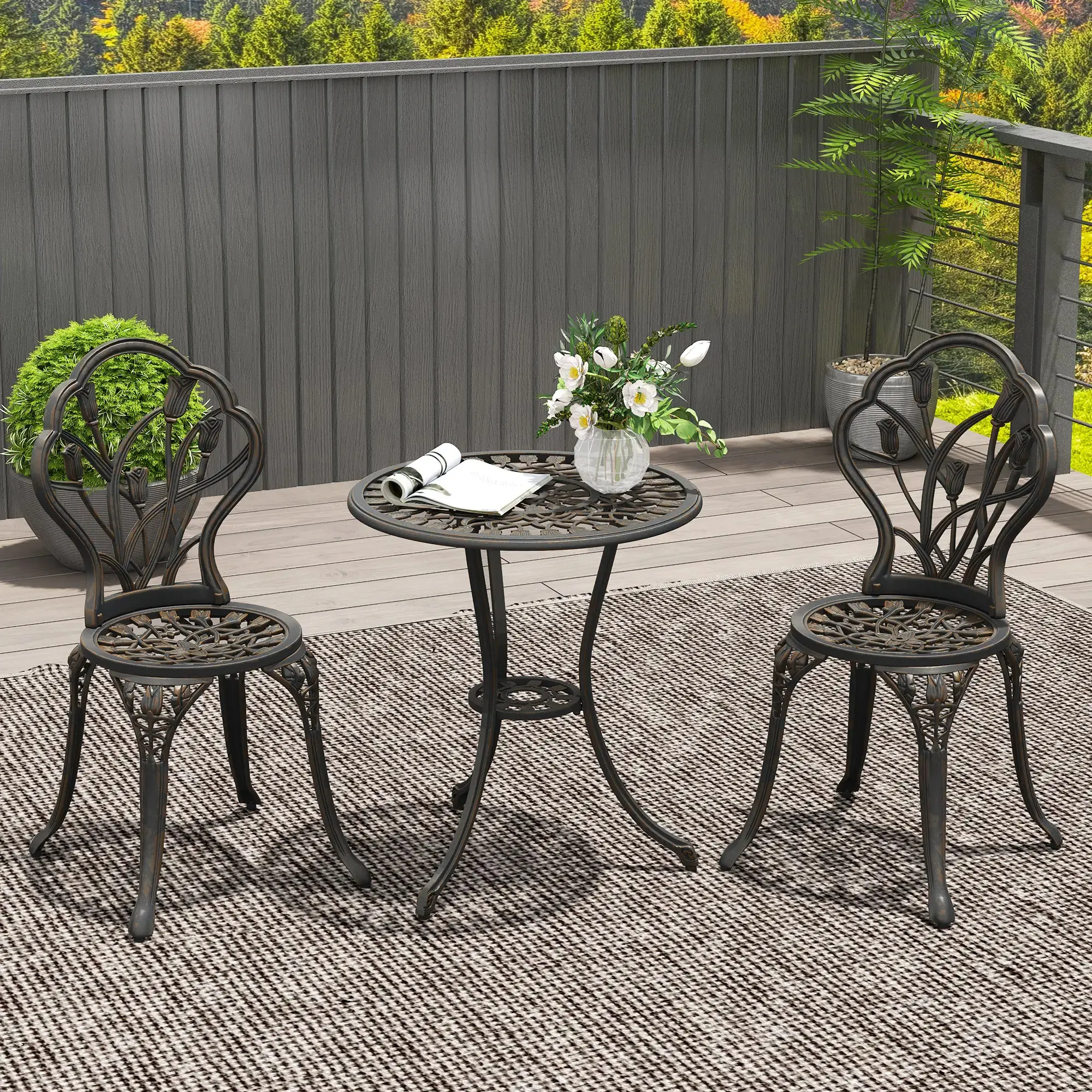 Комплект садовой мебели Outsunny 84B-500V00TN (Bronze) - 5