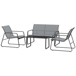 Set mobilier de gradina Outsunny 84B-507V00LG (Light Grey) Thumb