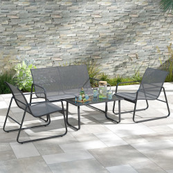 Set mobilier de gradina Outsunny 84B-507V00LG (Light Grey)