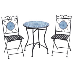 Комплект садовой мебели Outsunny 84B-852 (Dark Grey/Blue) Thumb