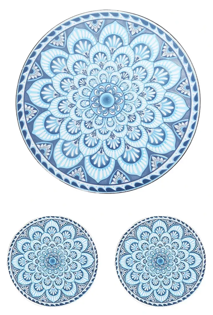 Комплект садовой мебели Outsunny 84B-852 (Dark Grey/Blue) - 5