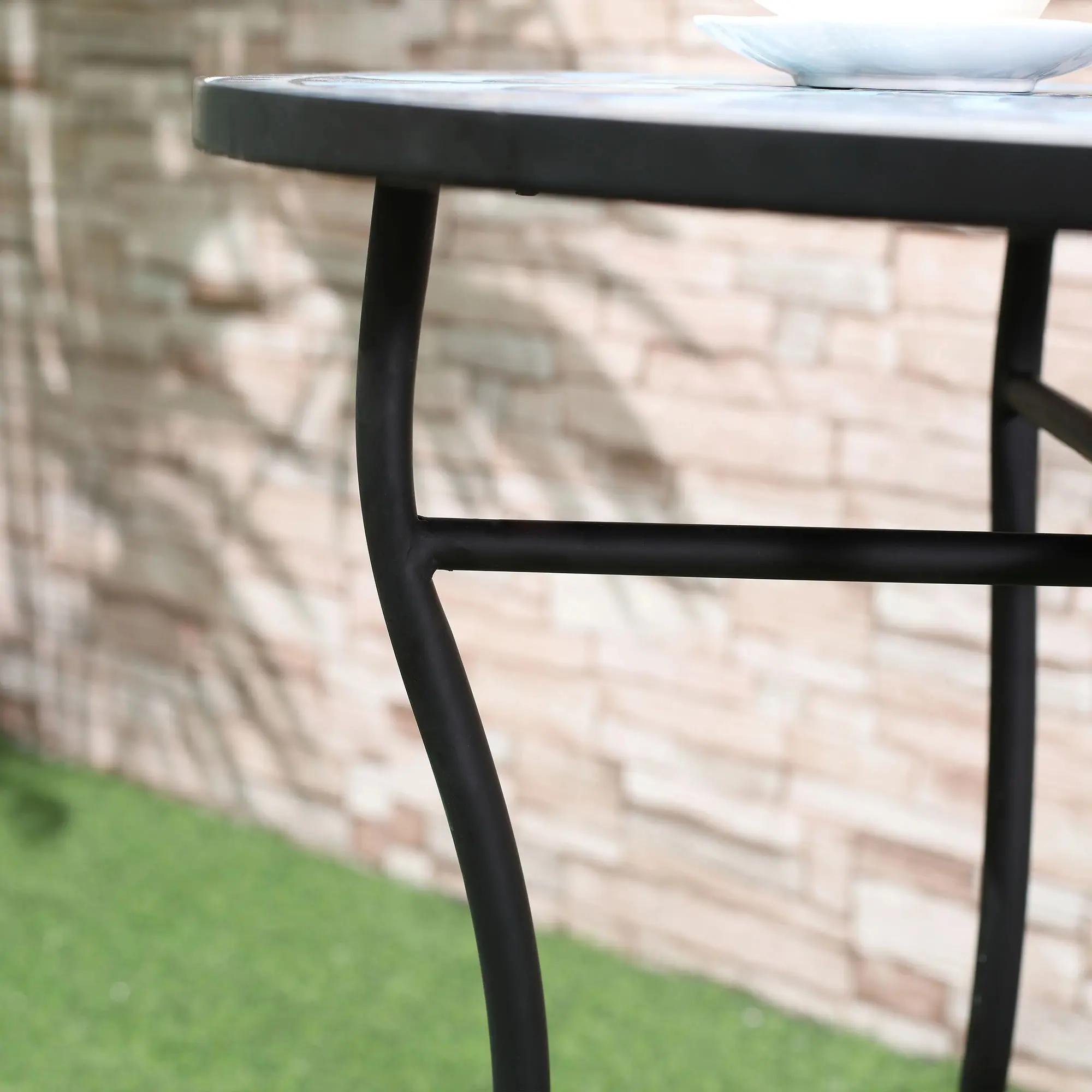 Комплект садовой мебели Outsunny 84B-852 (Dark Grey/Blue) - 7