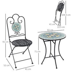 Set mobilier de gradina Outsunny 84B-853 (Black/Green) Thumb