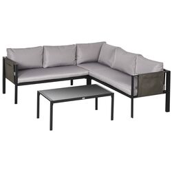 Set mobilier de gradina Outsunny 84G-049V00LG (Light Grey/Black) Thumb