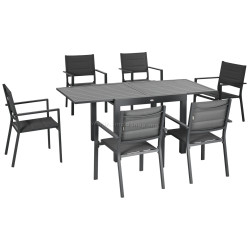 Set mobilier de gradina Outsunny 84G-090V00CG (Dark Grey)