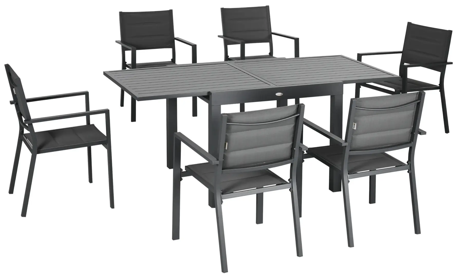 Set mobilier de gradina Outsunny 84G-090V00CG (Dark Grey)