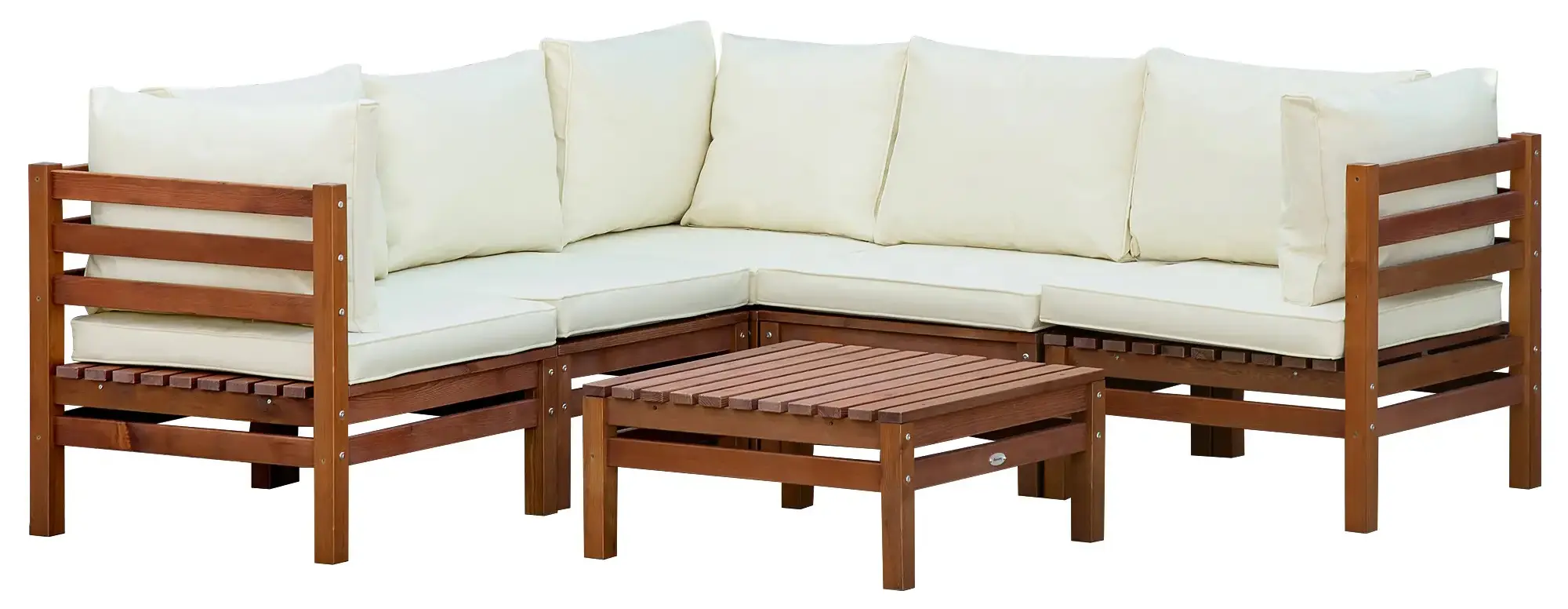 Set mobilier de gradina Outsunny 84G-118V00OG (Dark Orange/Beige) - 3