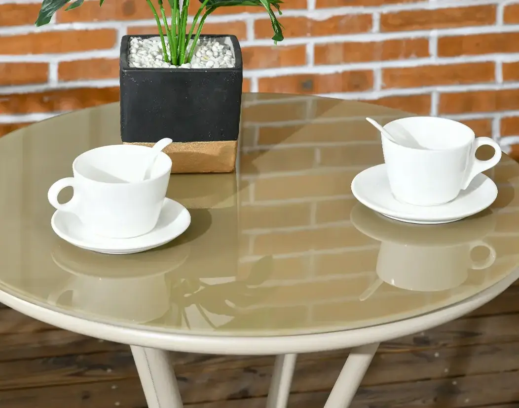 Set mobilier de gradina Outsunny 84G-240V00MX (Khaki/Beige) - 6