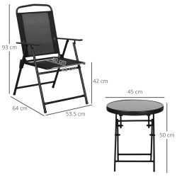 Комплект садовой мебели Outsunny 84G-282V00BK (Black) Thumb