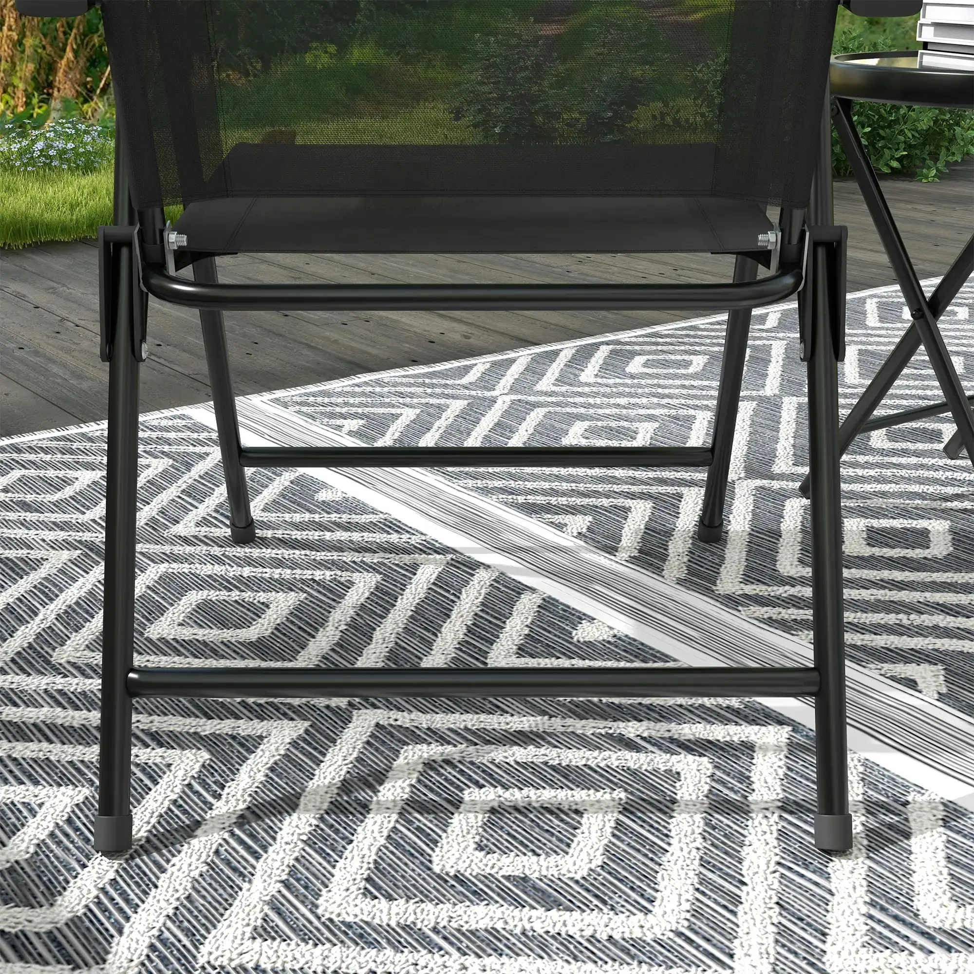 Комплект садовой мебели Outsunny 84G-282V00BK (Black) - 5