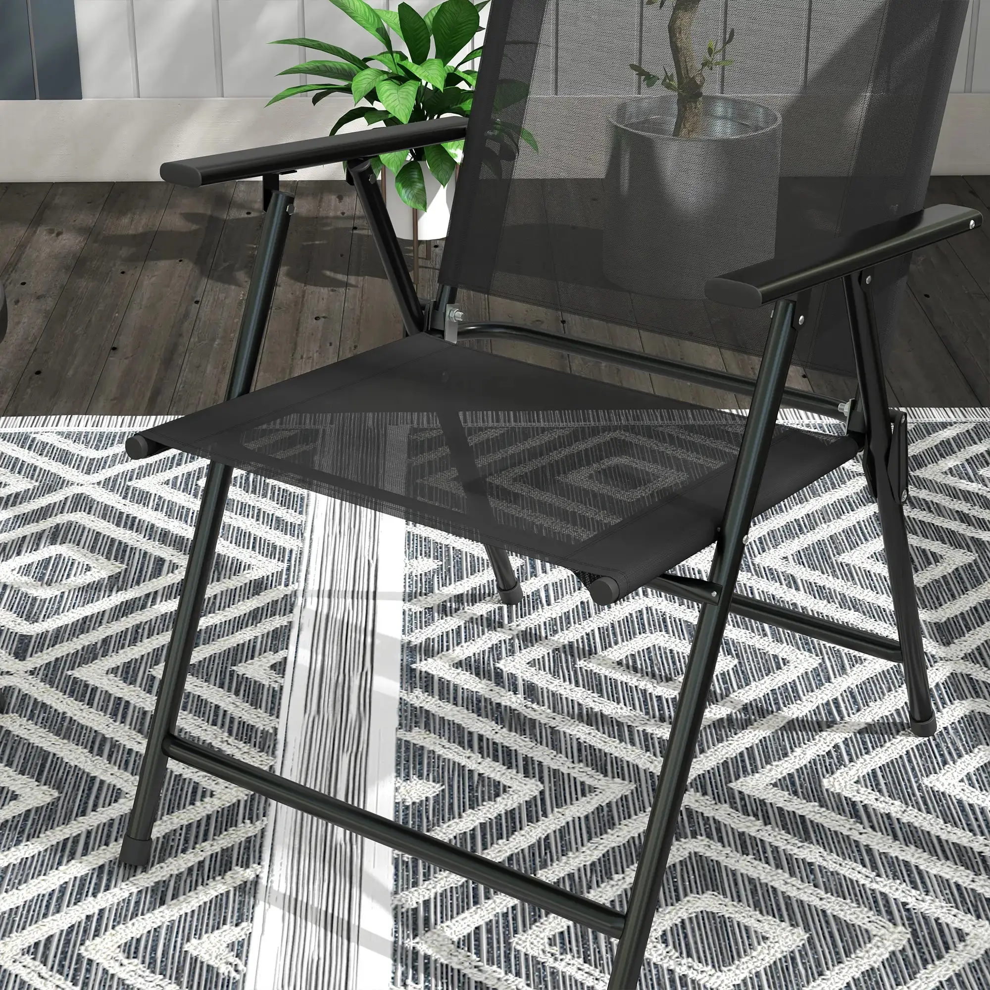 Комплект садовой мебели Outsunny 84G-282V00BK (Black) - 6