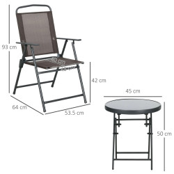 Комплект садовой мебели Outsunny 84G-282V00BN (Brown) Thumb