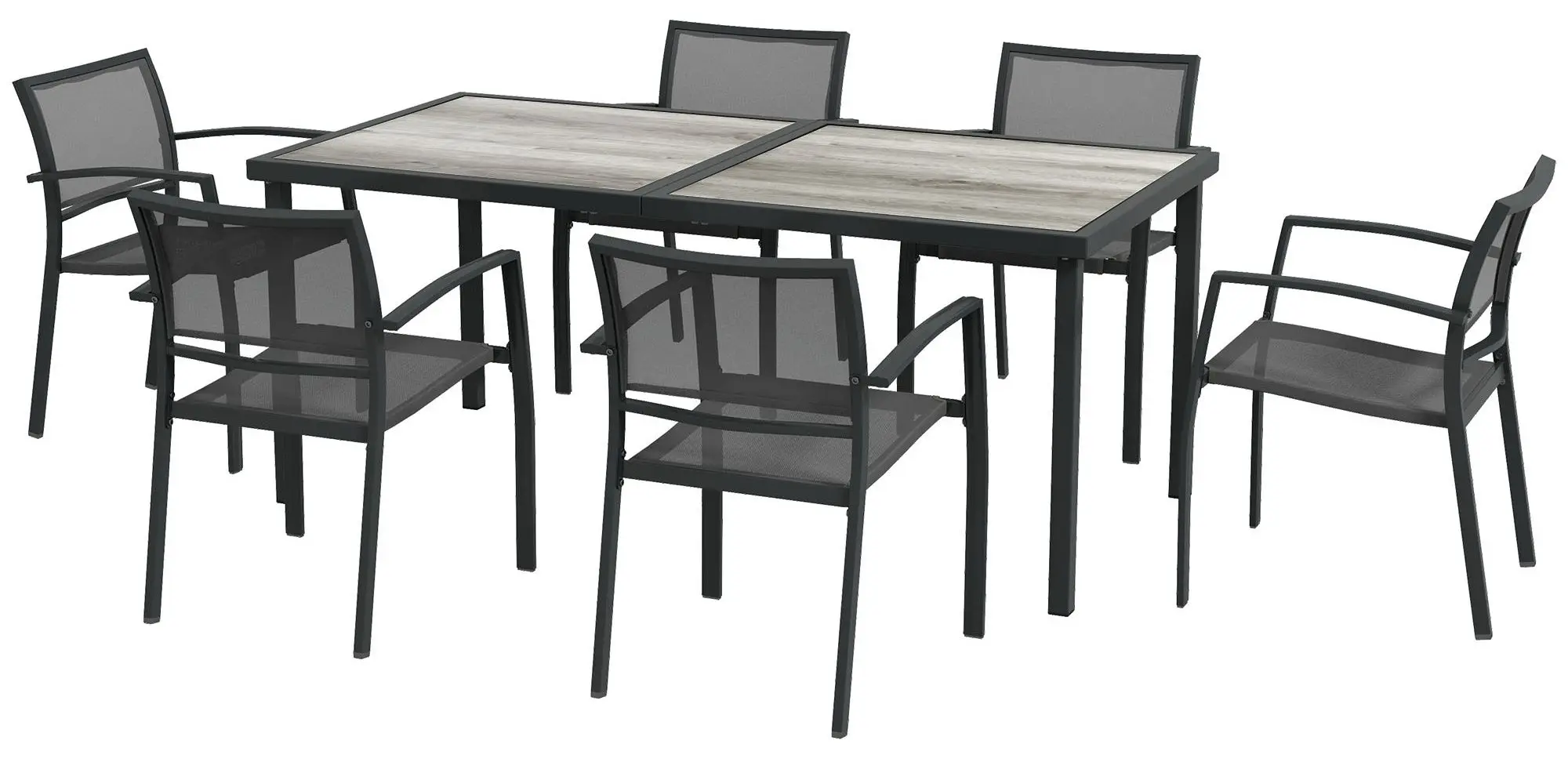 Set mobilier de gradina Outsunny 84G-284V01CG (Grey) - 5