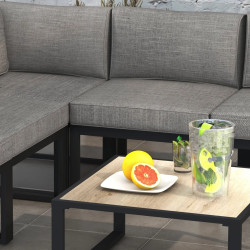 Set mobilier de gradina Outsunny 84G-307V00GY (Black/Grey) Thumb