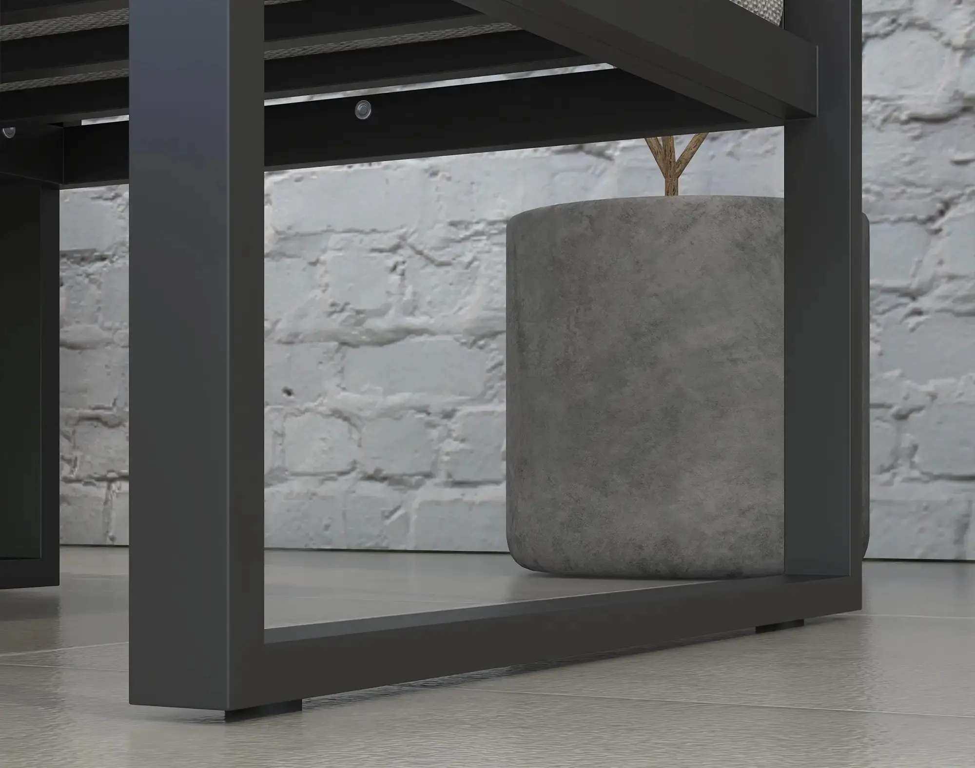 Set mobilier de gradina Outsunny 84G-307V00GY (Black/Grey)