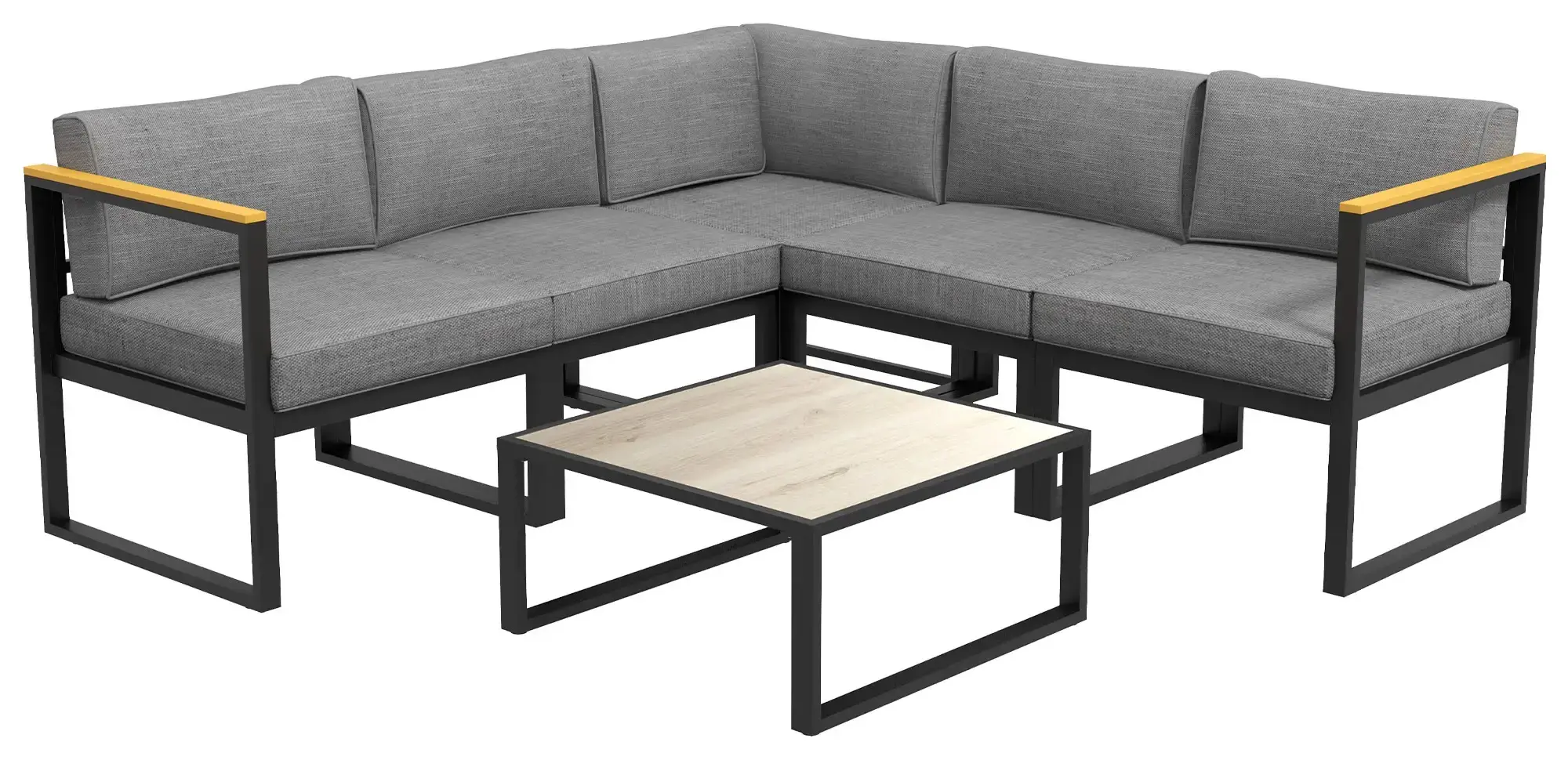 Set mobilier de gradina Outsunny 84G-307V00GY (Black/Grey)