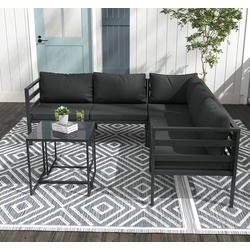 Комплект садовой мебели Outsunny 84G-315V00GY (Black/Grey) Thumb