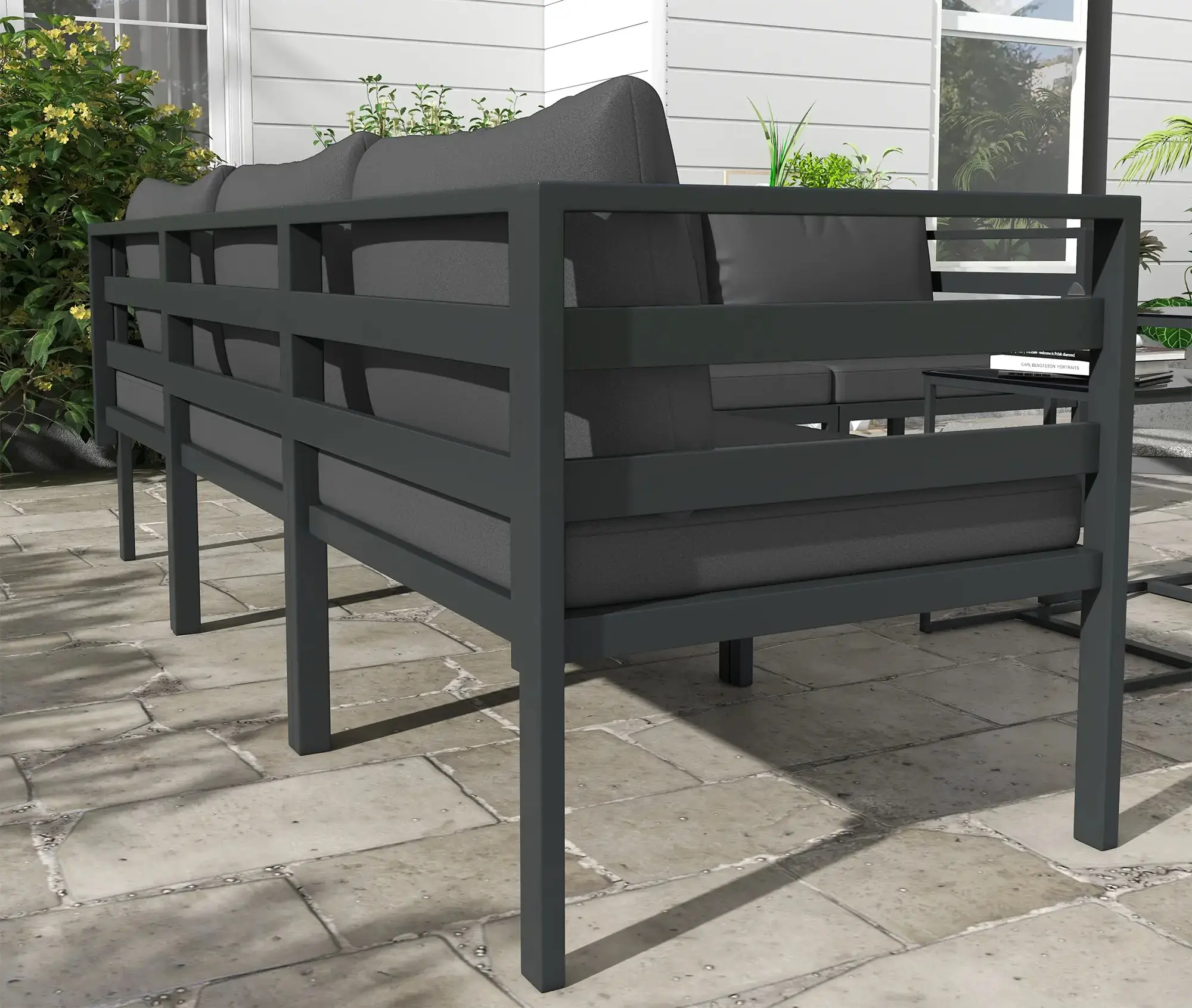 Комплект садовой мебели Outsunny 84G-315V00GY (Black/Grey)