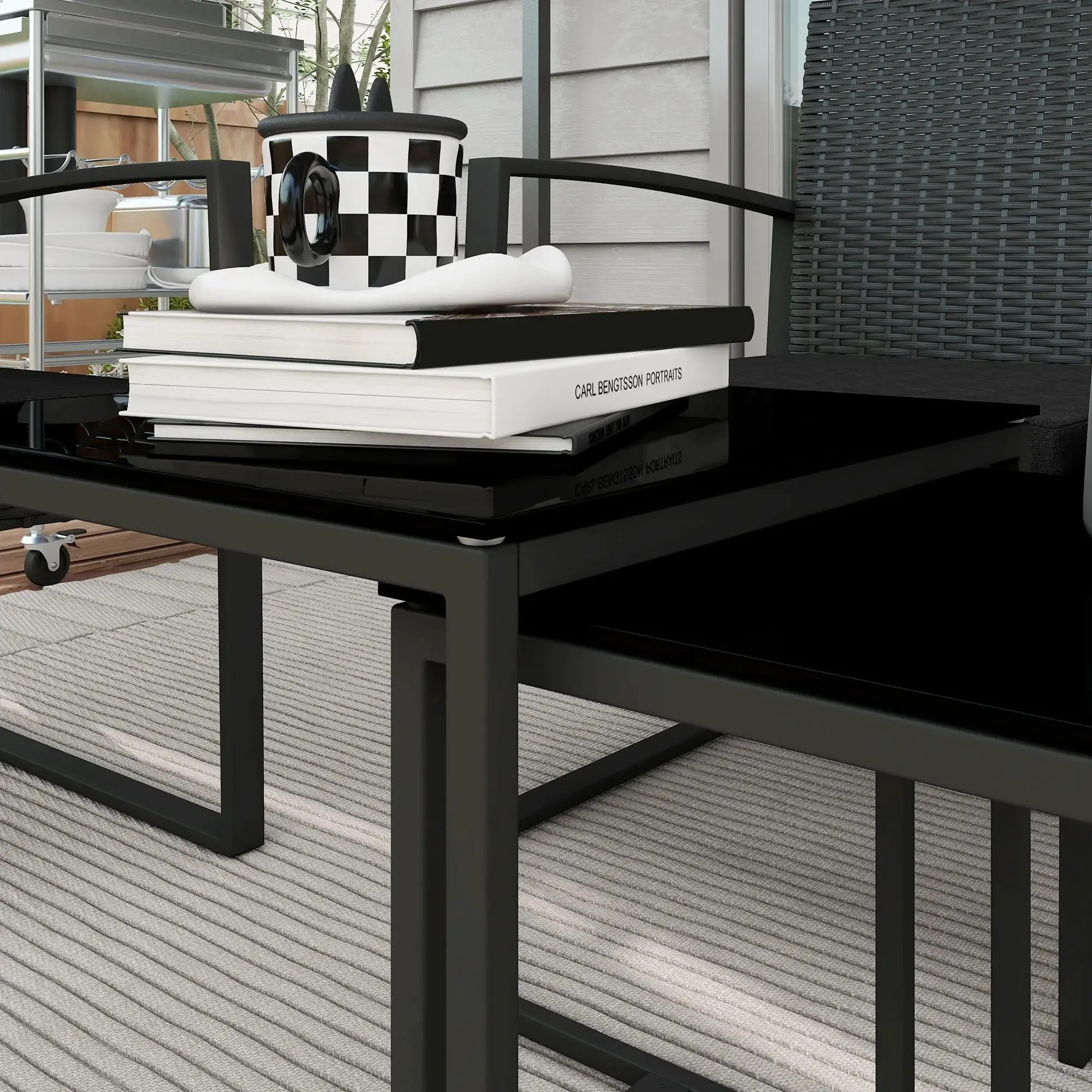 Комплект садовой мебели Outsunny 84G-319V00BK (Black) - 4