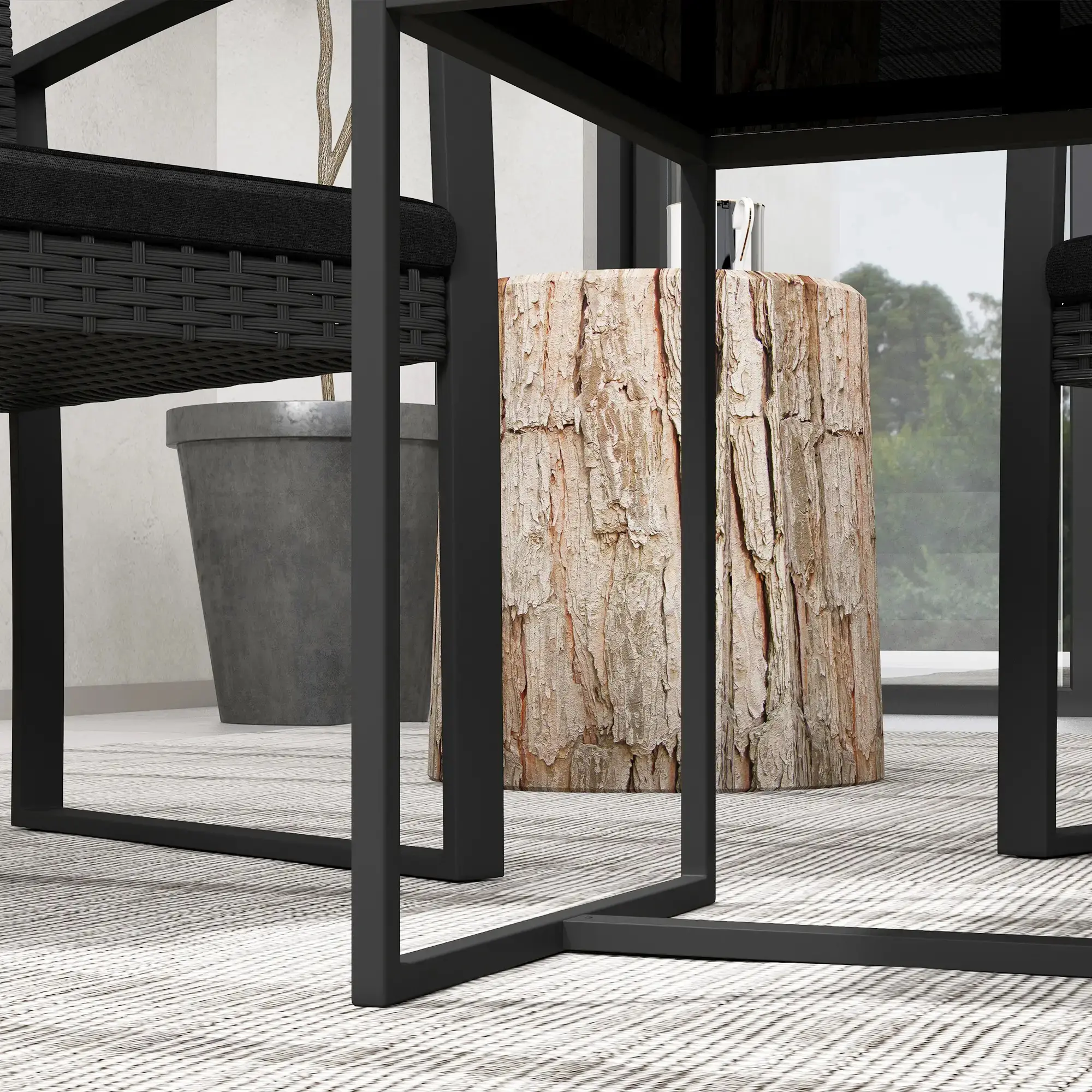 Set mobilier de gradina Outsunny 84G-320V00BK (Black) - 5