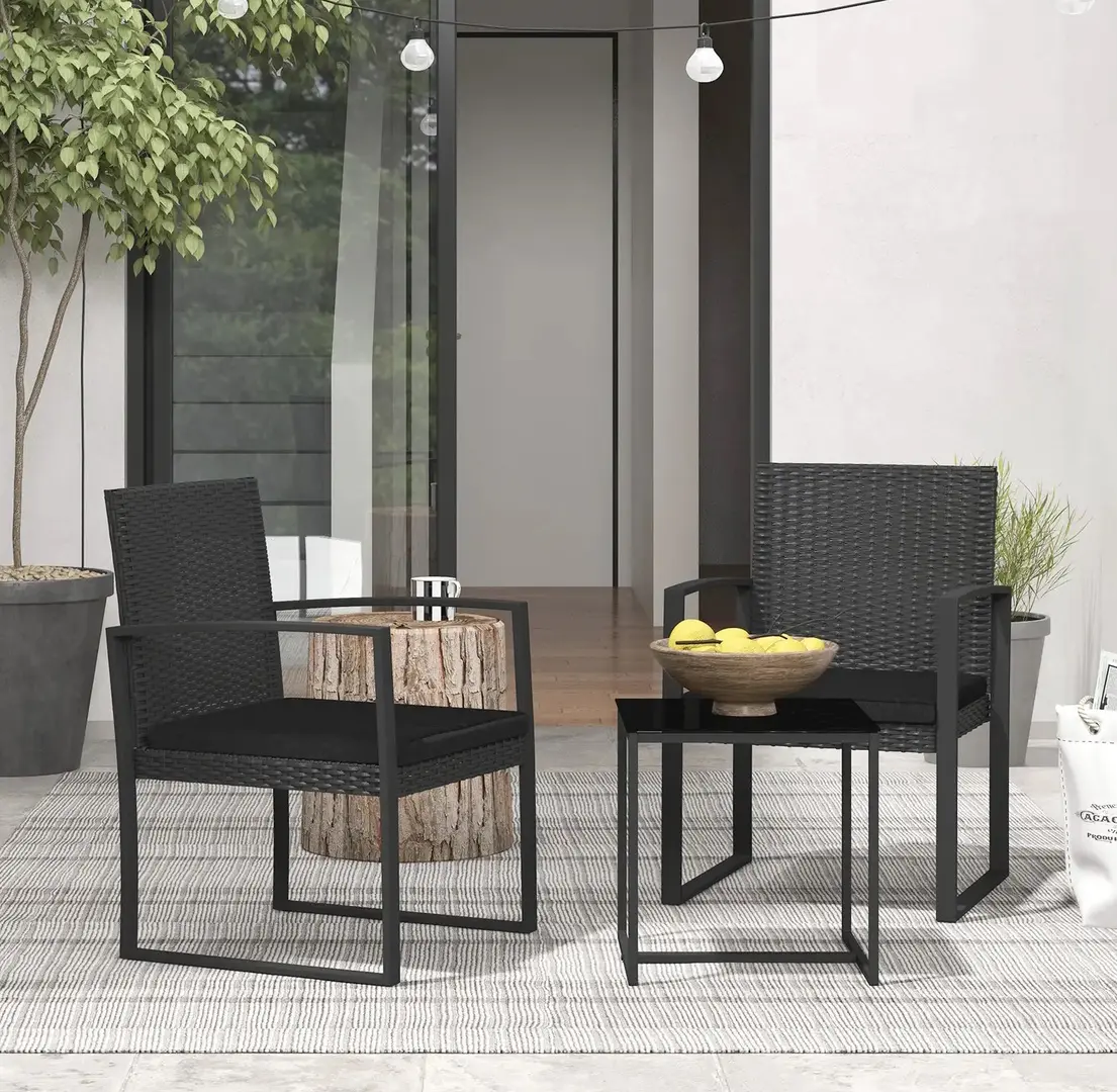 Set mobilier de gradina Outsunny 84G-320V00BK (Black)