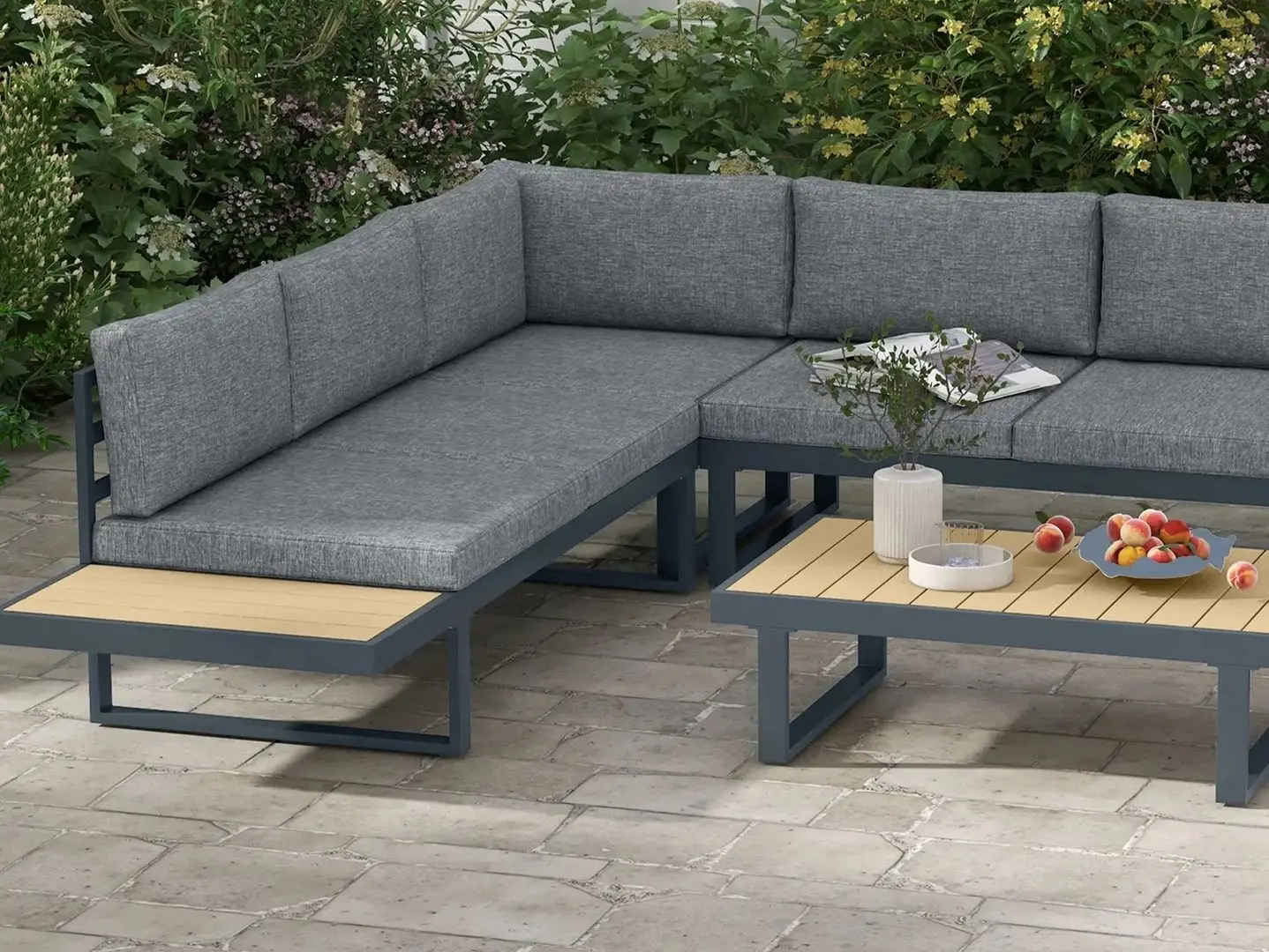 Комплект садовой мебели Outsunny 84G-403V00CG (Charcoal Grey) - 2