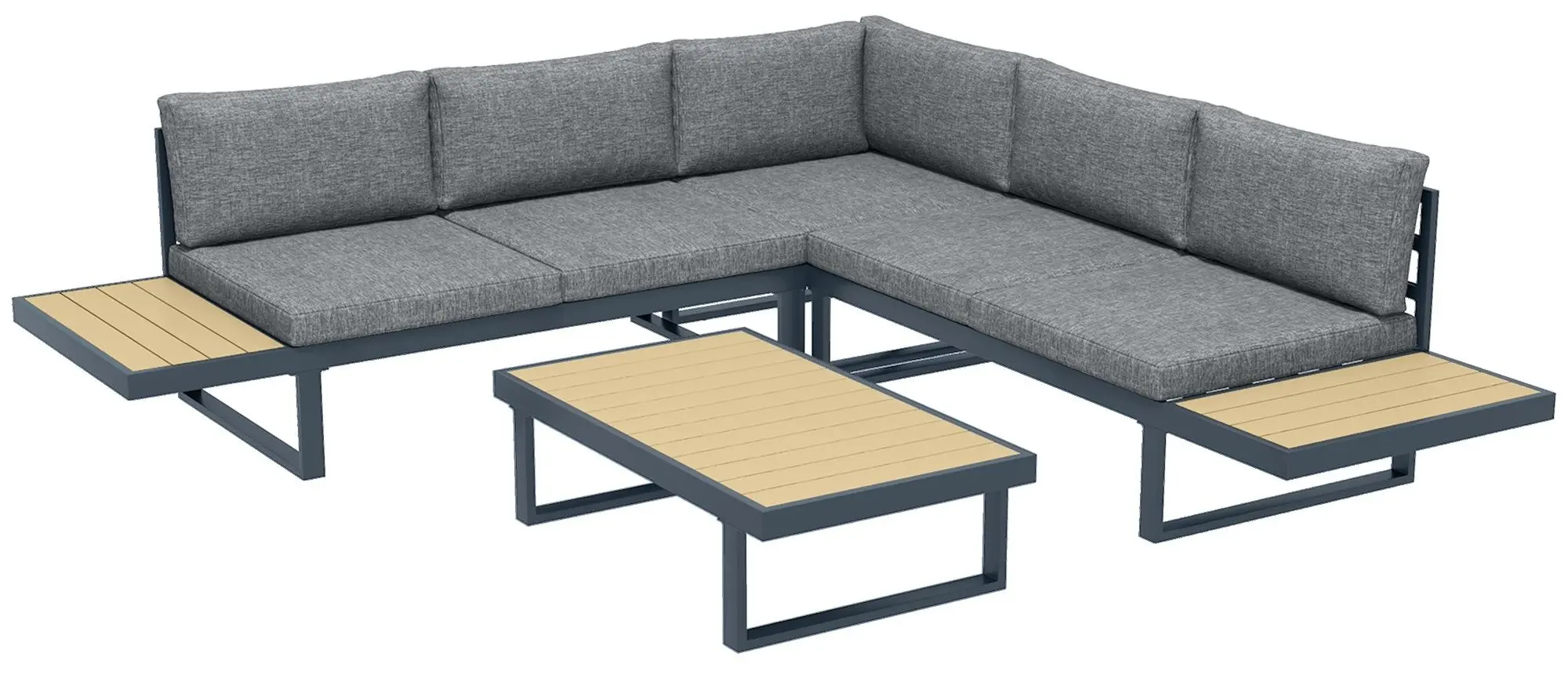 Комплект садовой мебели Outsunny 84G-403V00CG (Charcoal Grey) - 7