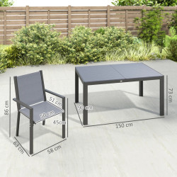Set mobilier de gradina Outsunny 84G-404V00LG (Light Grey) Thumb