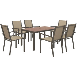 Комплект садовой мебели Outsunny 84G-404V00TK (Brown/Khaki) Thumb