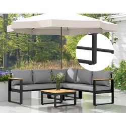 Комплект садовой мебели Outsunny 84G-408V00GY (Black/Natural/Grey) Thumb