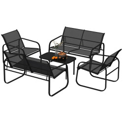 Set mobilier de gradina Outsunny 84G-535V00BK (Black) Thumb