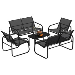 Set mobilier de gradina Outsunny 84G-535V00BK (Black) Thumb