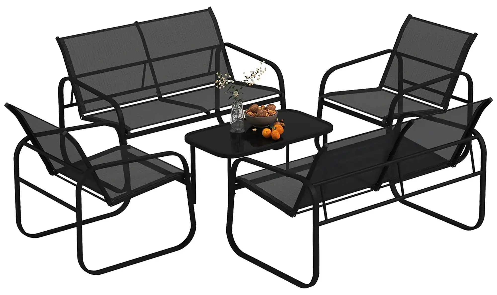 Set mobilier de gradina Outsunny 84G-535V00BK (Black) - 3